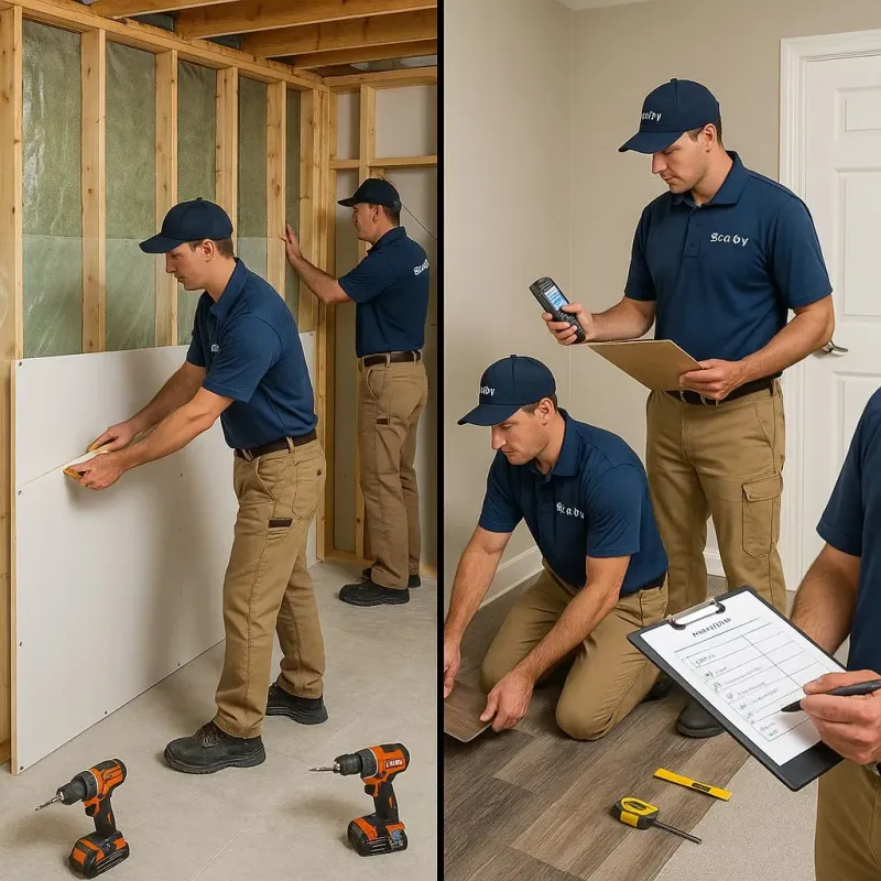 Repairs and Reconstruction process in Le Mars, IA